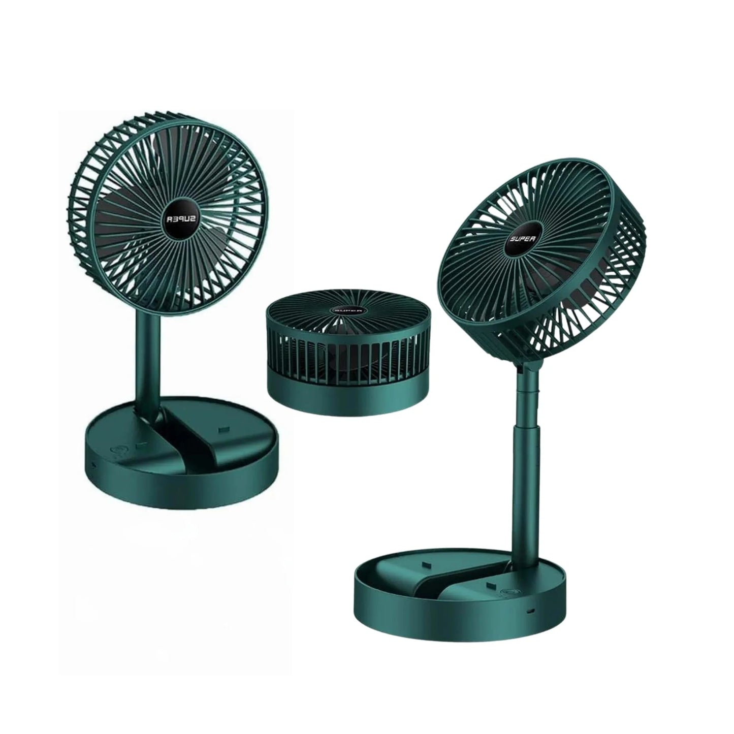 Adjustable Height Telescopic Rechargeable Standing Fan Rechargeable Pedestal Fan